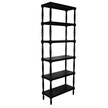 Isabelle Black Bookcase