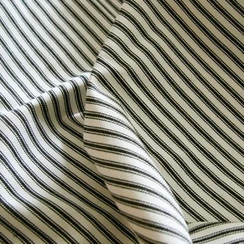 Black & White Stripe Classic Ticking