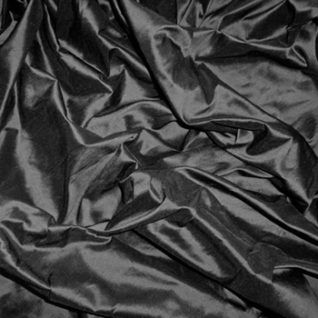 Silk Shantung - Black - 54in, 100% Silk, Machine Loomed, Dry Clean Only. Do not expose to sunlight.