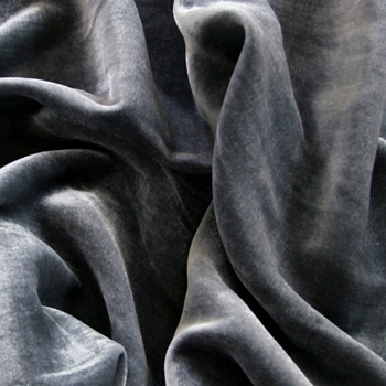 Silver Velvet Silk Solid