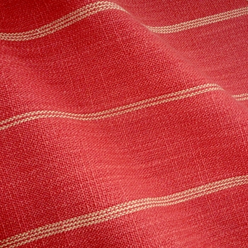 Stripe - Fritz Persimmon Coral - 56W,  5in Repeat, 68% Cotton, 23% Rayon, 8% Linen - Dry Clean Only