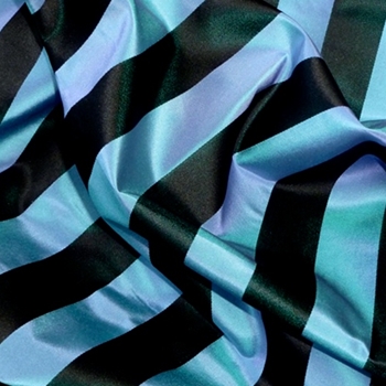 39. Azure Silk Stripe Satin