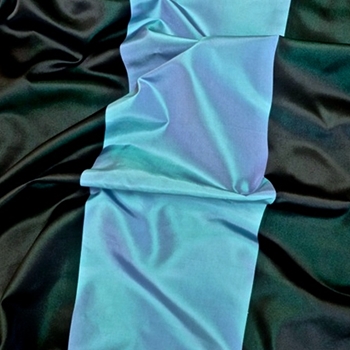 39. Azure Silk Stripe Satin