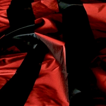 Silk Satin Taffeta Stripe - Ruby Black 4.5in - 54in, 100% Silk, Dry Clean Only, Do not expose to Sunlight