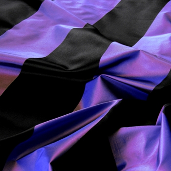 32. Cobalt Silk Stripe Satin