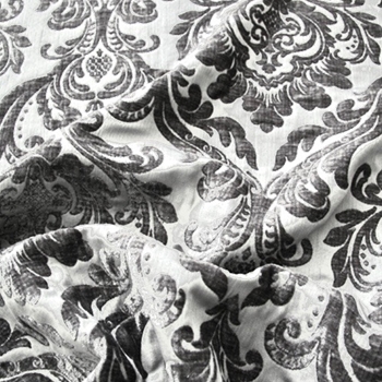 26. Silver Chenille Neiman Damask