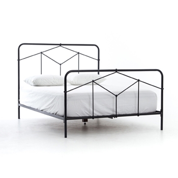 Bed Casey Queen 62W/84D/51H Black Iron