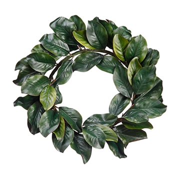 54. Green Magnolia Wreath 24in