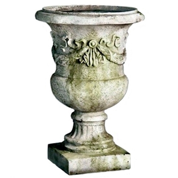 Urn Giardino 17W/24H White Moss