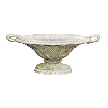 Urn Camillo 17W/9D/7H White Moss