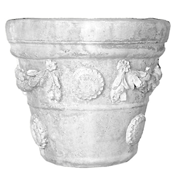 Planter Boboli 18W/16H Oyster