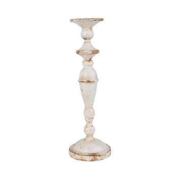 Candlestick Alice 5W/16H Paris Vintage White