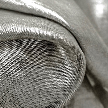 Linen - Metallic Astro Pewter 54in -100% Linen