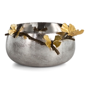 Aram Butterfly Ginkgo Bowl 12W/6H