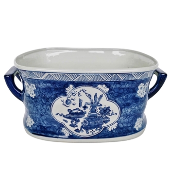 Planter - Delft Cachepot LARGE 19W/12D/6H