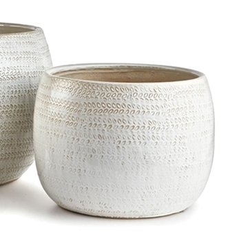 *Planter - Kayla Pot White MD 11W/11H