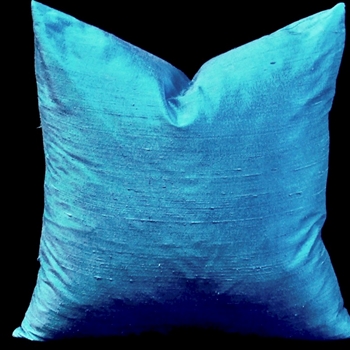 Silk Dupioni Cushion Azure 18SQ