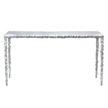 Console - River Cast Aluminium Frost White 60w/18D/32H