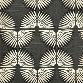 Print - Urban Caterpillar Onyx Graphite - 54IN, 100% Cotton, Repeat - 6.75H x 9V