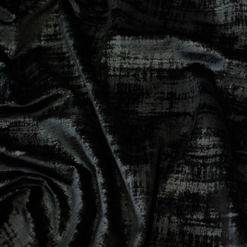 Velvet - Stucco Onyx Black 54in, 100% Polyester, Repeat - 20H x 9.5V, 40K DR