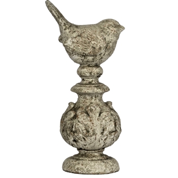 Finial - Bird Antique Oyster 5W/10H