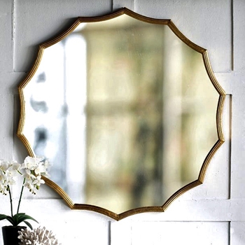 40W/40H Mirror - Radiant Gold Scallop