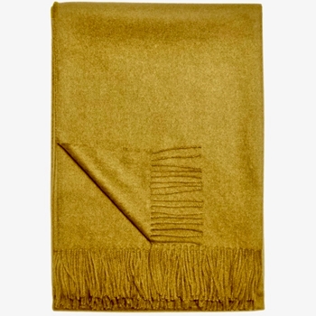 Throw Paris - Baby Alpaca 70x50 Mustard