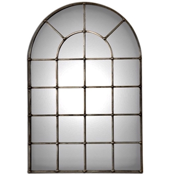 *30W/44H Mirror - Barwell Pewter Arch