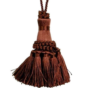 Key Tassel - Lafayette Chocolate 4IN