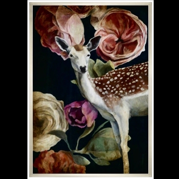 26W/37H Framed Giclee - Wild Bouquet VI - Sarah Atkinson -  White/Silver Float