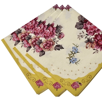 Alice - Paper Napkin Chintz Golden Lunch