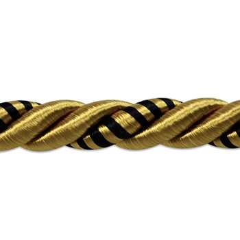 Cord - Savannah Black/Gold 3/8IN