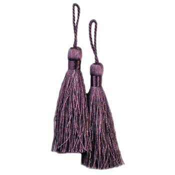 Key-Tassel Elegance Pair 3.5IN Amethyst