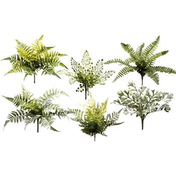 Fern - Assorted Plant Picks 12IN - PKF036-GR/GY