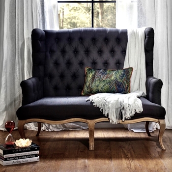 Settee - Haute Tufted Graphite 52W/31D/44H