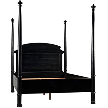 Bed - Douglas Hand Rubbed Black  QU 65W/88L/84H Posts