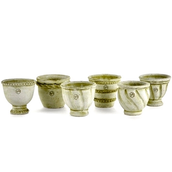 Planter - Wakefield Handmade Mini Willow White Pot 4W/3.5H - Sold Individually