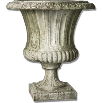 Urn - Classical 21W/22H - Base 10.5x10.5 - White Moss Fibrestone