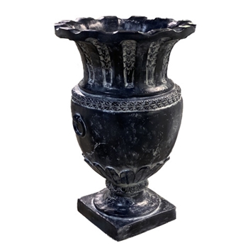 Urn - Apian 20W/30H Dusted Black Fiberglass