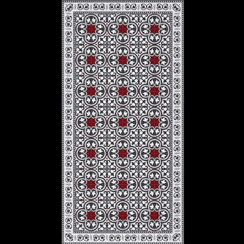 Adama - Pinta Gris Red 47x24 Vinyl Carpet