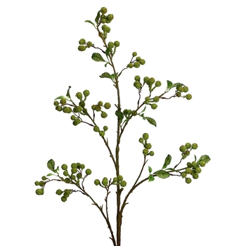 Berry - Micro Pom Branch 52in Green - HSB126-GR