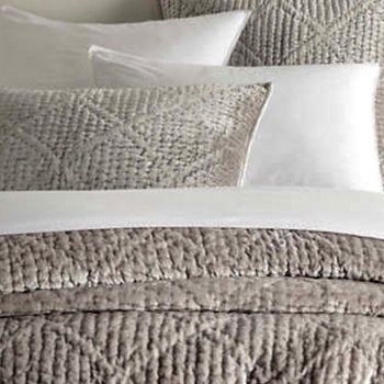 Pine Cone Hill - Parisienne Velvet Grey Sham Cover King 36W/20H (Pillow Insert Sold Separately) 