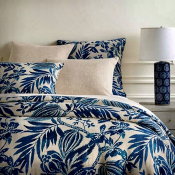 Pine Cone Hill - Antigua Delft Linen Duvet King 102X88