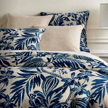 Pine Cone Hill - Antigua Delft Linen Duvet Queen 92X90