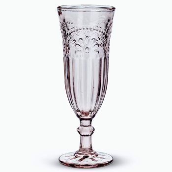 Goblet - Pink Flower Flute 7.5in