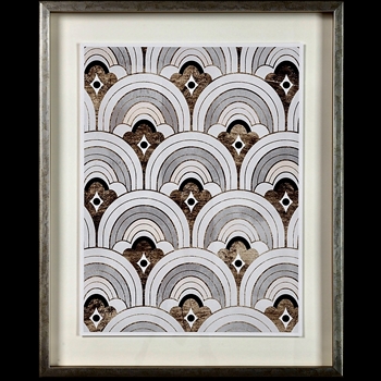 26W/32H Framed Print Deco Patterning IV