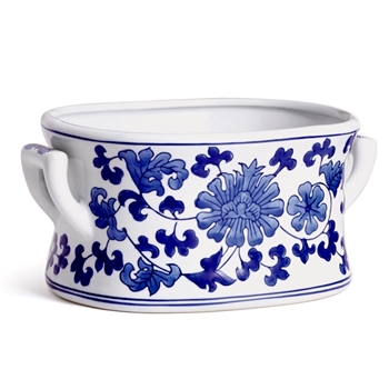 Delft Cachepot Lotus Small 12W/9D/6H Barclay Butera