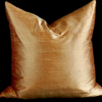 Silk Dupioni Cushion Honey 18SQ