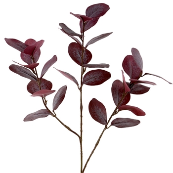 Eucalyptus - Leaf Branch 26in Burgundy - PSE980-BU