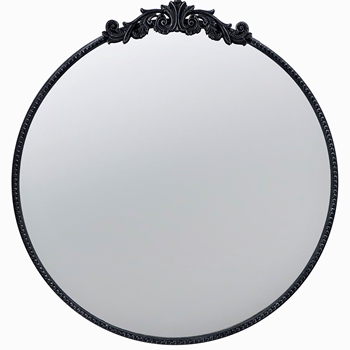 30W/32H Mirror - Dia Black Round 